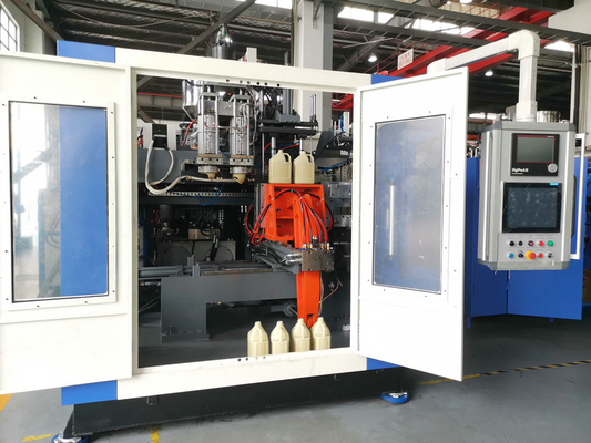 Plastic HDPE Jerry Can Blow Molding Machine Fully Automatic Double Cavity