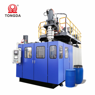 Blue Plastic Drum Extrusion Blow Molding Machine Industrial Accumulator Type