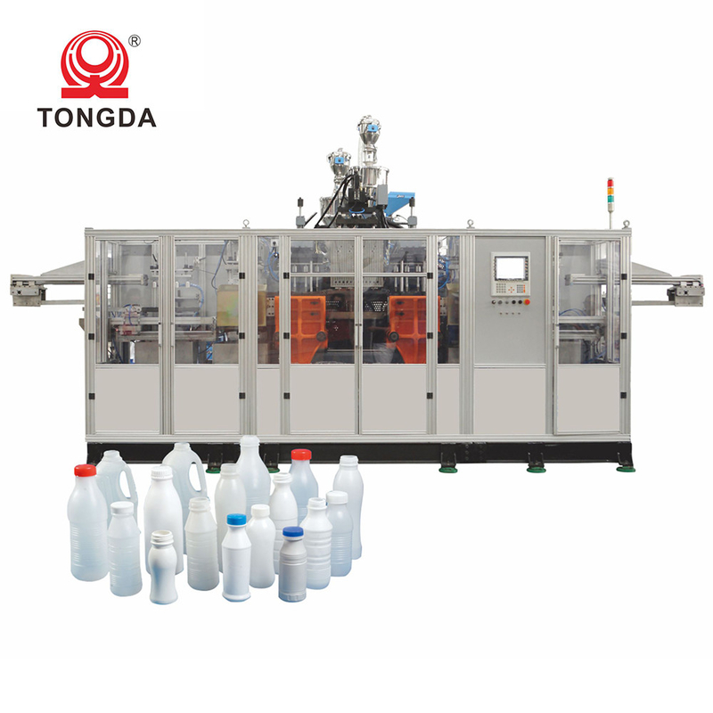 2 Station Plastic Milk Bottle Blow Molding Machine Manufacturing Equipment 110 kg/h