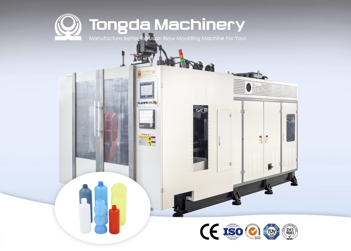 Two Station Plastic Hollow Blow Molding Machine Automatic For 1L - 5L