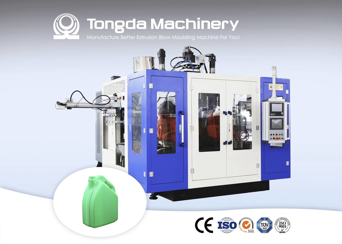 HDPE Plastic Jerry Can Extrusion Blow Molding Machine 550mm Bottle Extrusion Automatic