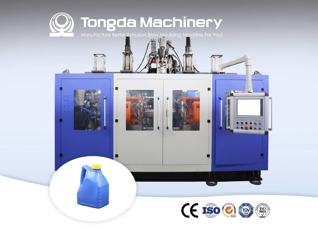 Plastic 10L Full Automatic Blow Moulding Machine hydraulic Double Station